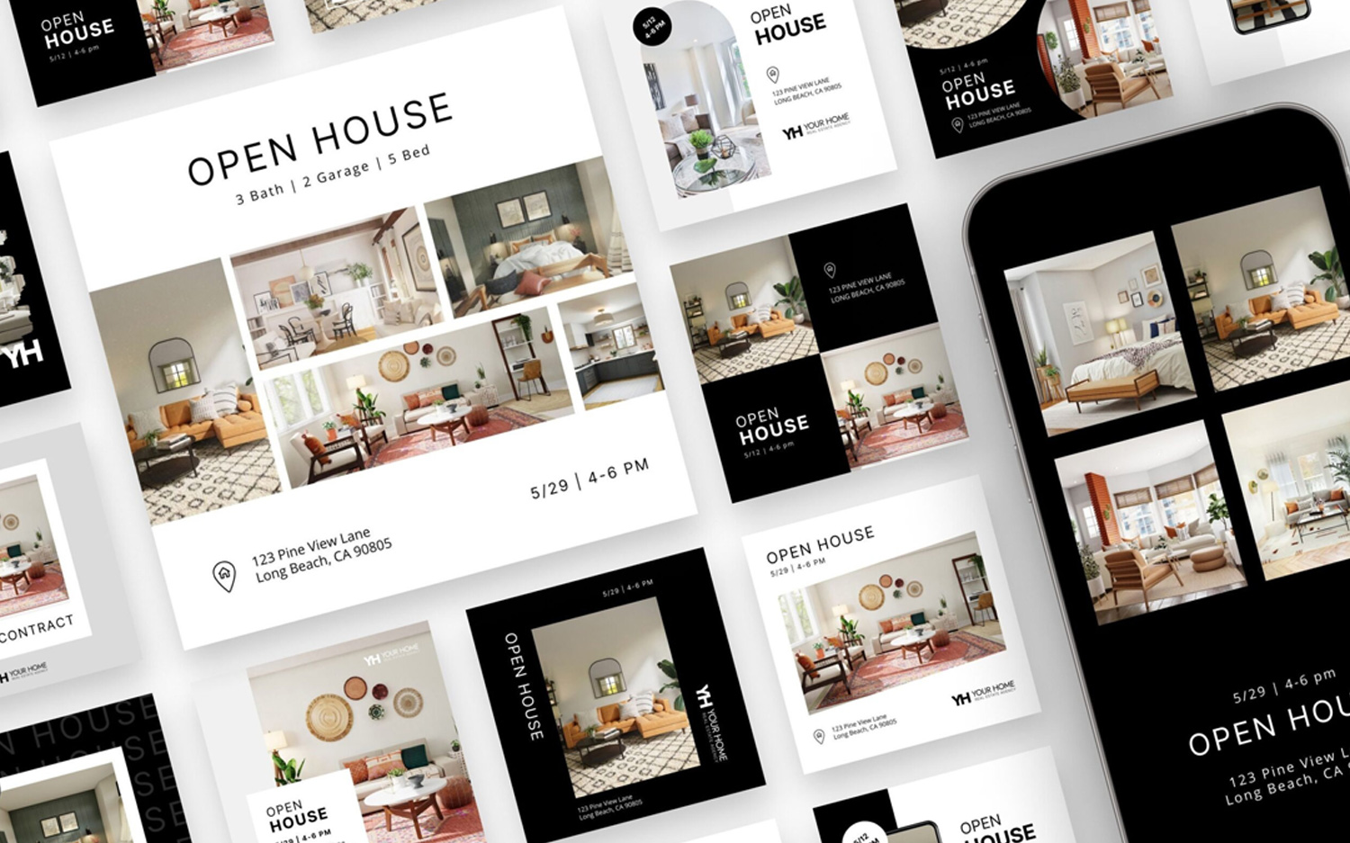 canva real estate social media posts