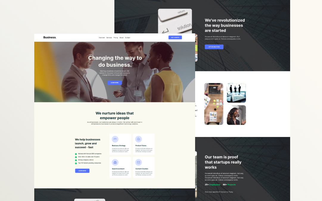 Create a Professional Website Fast with this Wix Business Template